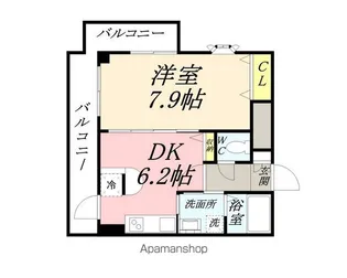 ラフィーネ大供【4階】の間取り