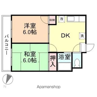 M・Oハイツ【1階】の間取り