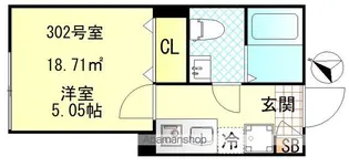 CFジオーレ小岩WEST【3階】の間取り