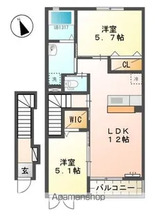 R74番館【202号室】の間取り