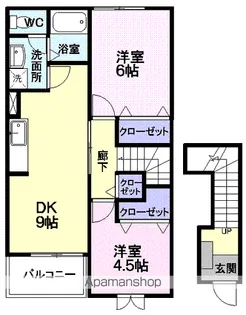 サンホワイト【2階】の間取り