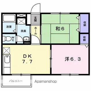 ドエルS【1階】の間取り