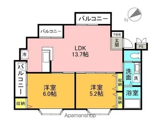 セイレンコート【202号室】の間取り