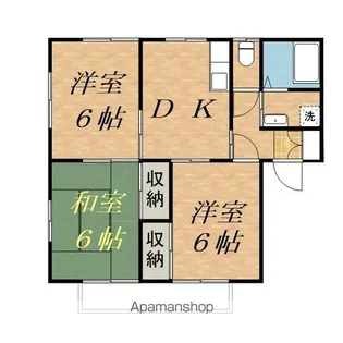 サニーヒルズ伊北 A棟【101号室】の間取り