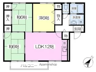 セジュール・シェーヌ【201号室号室】の間取り