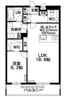 HILLS RESIDENTIAL S12【3階】の間取り