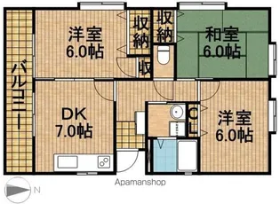 リリエンベルク【1階】の間取り