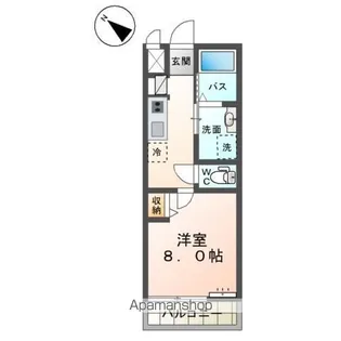 ヴァンベール弐番館【202号室】の間取り