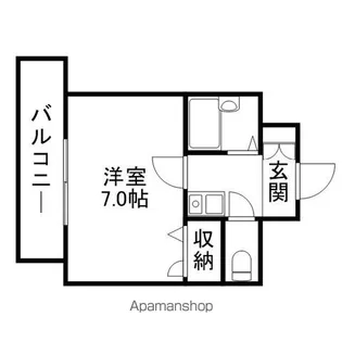 サンエイム大橋【702号室】の間取り