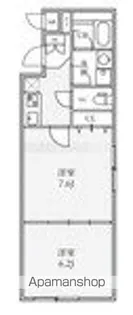 THE PALMS大島【2階】の間取り