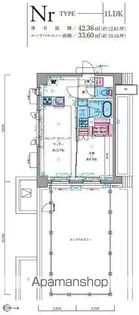 ジェノヴィア四谷三丁目グリーンヴェール【4階】の間取り
