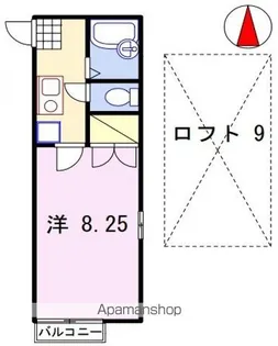 ナイスワン青山Ⅳ【2階】の間取り