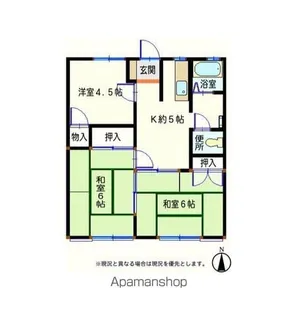 サンシティ北新在家【2階】の間取り