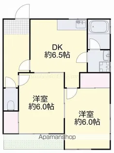 リバーサイドカワノB【102号室】の間取り