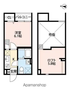 MAISON TSURUHASHI【1階】の間取り
