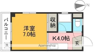 シティハウス比島【4階】の間取り