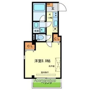 ドエル芦屋WEST【301号室号室】の間取り