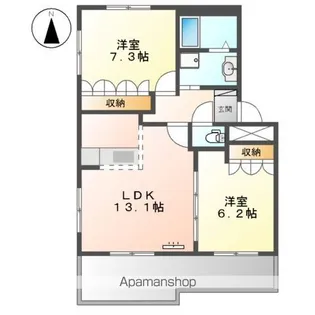 ユーハウスⅤ【3階】の間取り