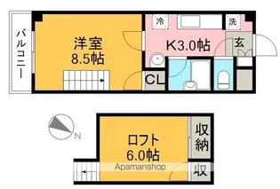 グランドムール高須【3階】の間取り