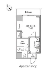 レジディア三宿【5階】の間取り