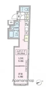 スカイコートリュクス品川大崎【101号室号室】の間取り