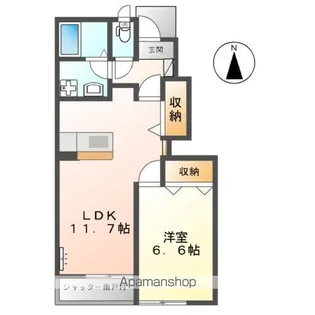 AMOR (アモール)【1階】の間取り