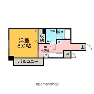 プロスパ83【501号室】の間取り