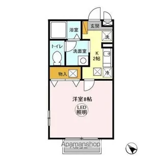 サンピラー【1階】の間取り