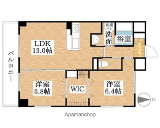 セントラルスクエア岩倉【3階】の間取り