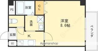 アヴェーレ早苗町【8階】の間取り