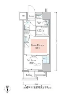アーバネックス深川木場【11階】の間取り