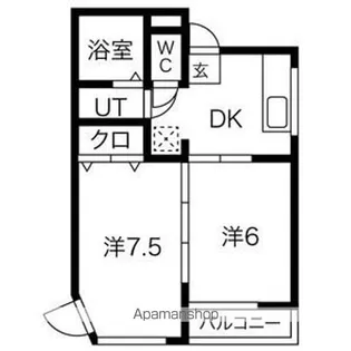 スリーハイツ【4階】の間取り