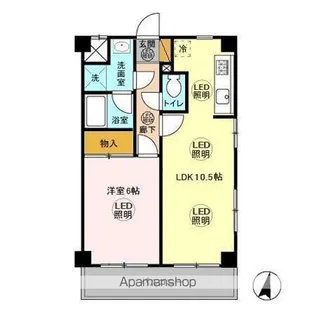 第5フェニックス【301号室】の間取り