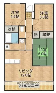 サザンコンフォート【2階】の間取り