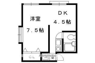 ハイツ西野【201号室】の間取り