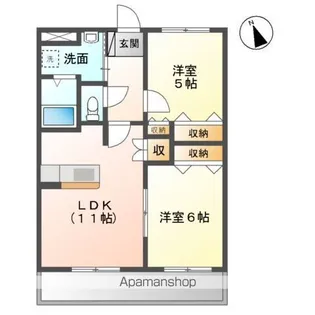 アメニティーコーポM【2階】の間取り
