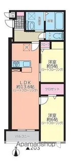 MOCXION MEIJO【2階】の間取り