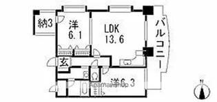 福岡県福岡市東区筥松2丁目【マンション】の間取り
