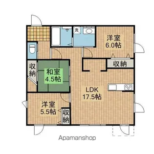 ポートシティハウス秋田【105号室】の間取り