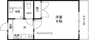 レオパレスツツミ28【1階】の間取り
