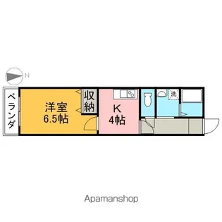 第2右近ビル【3C号室】の間取り