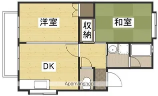 サンフラワーB【2階】の間取り