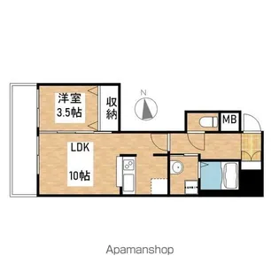 グランシャリオ栄【5階】の間取り