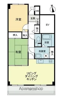 スカール明日香【5階】の間取り