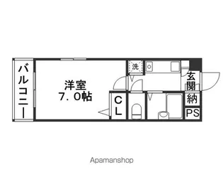 ハクウンⅡ【305号室】の間取り