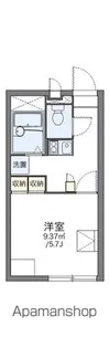 レオパレスダンデリオン野田【108号室】の間取り