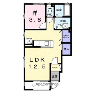 北山壱番館【1階】の間取り