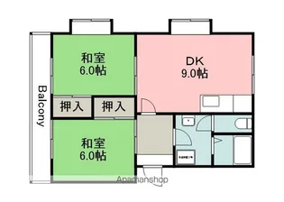 カルチェ森下【104号室】の間取り