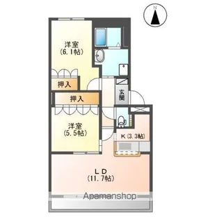フォレスト 青山【2階】の間取り