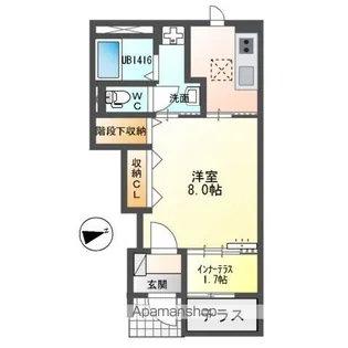 ラ・コクシネル【1階】の間取り